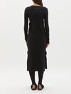 fitted rib l/s dress