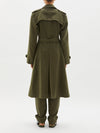 wool linen relaxed trench