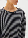 stripe boxy l/s t.shirt