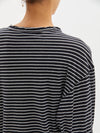 stripe boxy l/s t.shirt