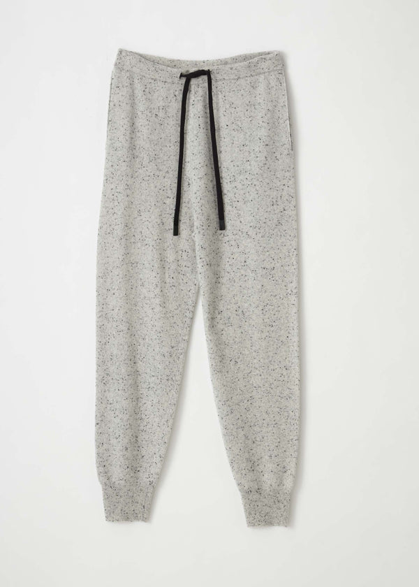 melange knit trackpant