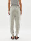 melange knit trackpant