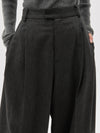 tailored pleat front pant