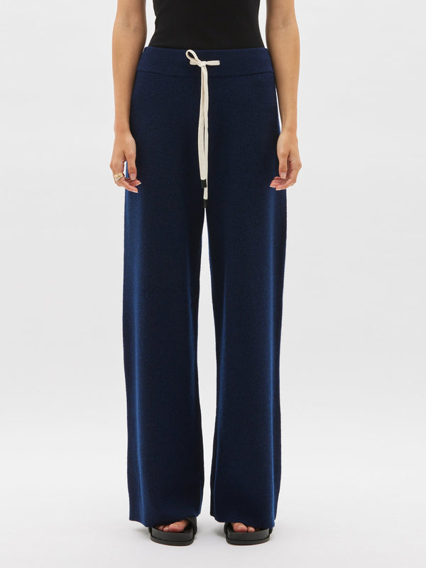 cashmere weekend track pant