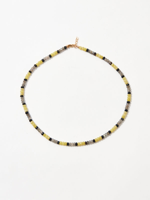 blue tigereye snake necklace