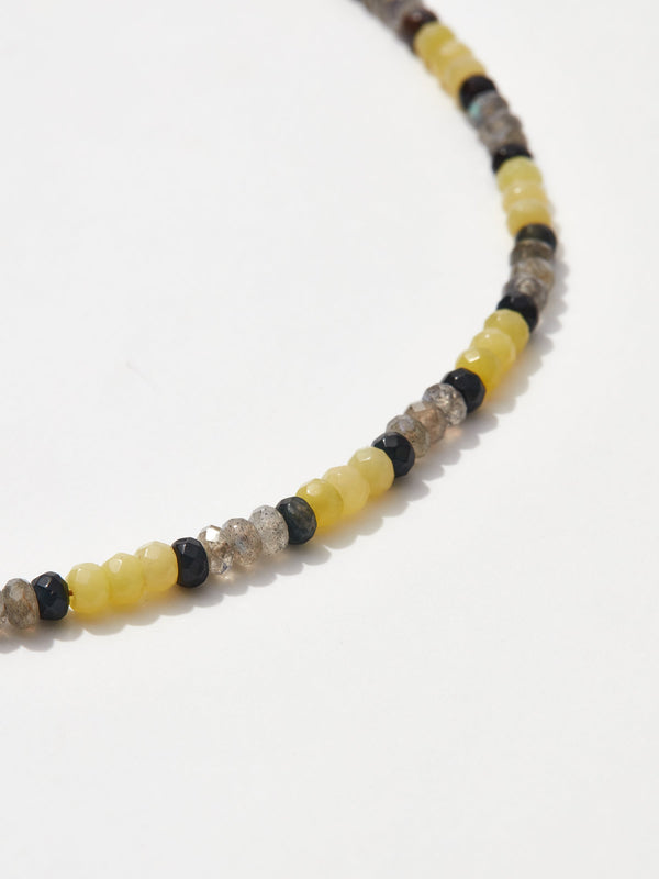 blue tigereye snake necklace