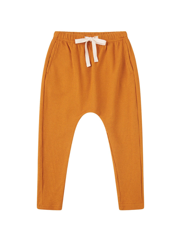 mini waffle slouch pant