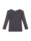 mini rib layering long sleeve t.shirt