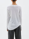 heritage scoop hem long sleeve t.shirt