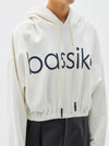 bassike gathered hooded sweat