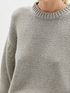 chunky crew neck knit