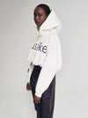 bassike bassike gathered hooded sweat in natural