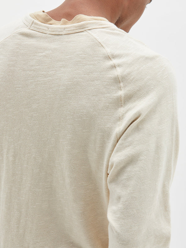 slub rib raglan sweat