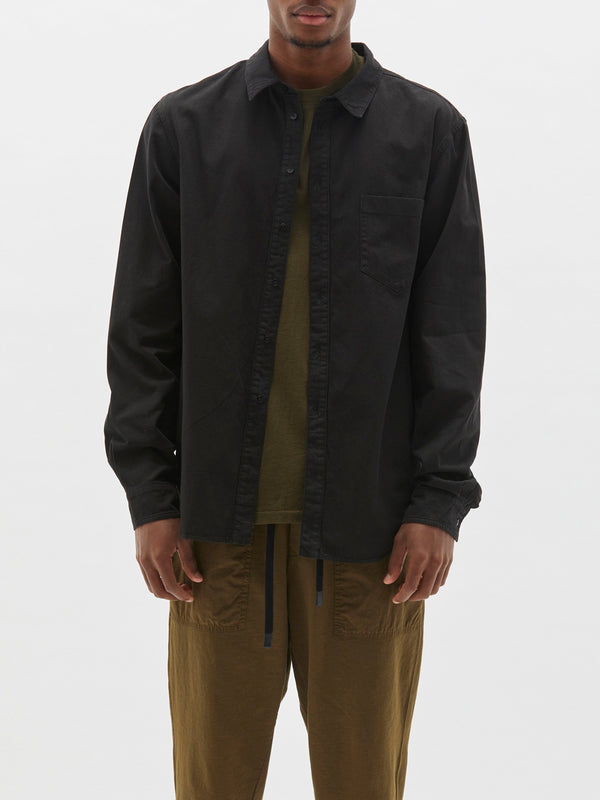 brushed cotton overshirt