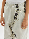 splatter cotton gusset pant