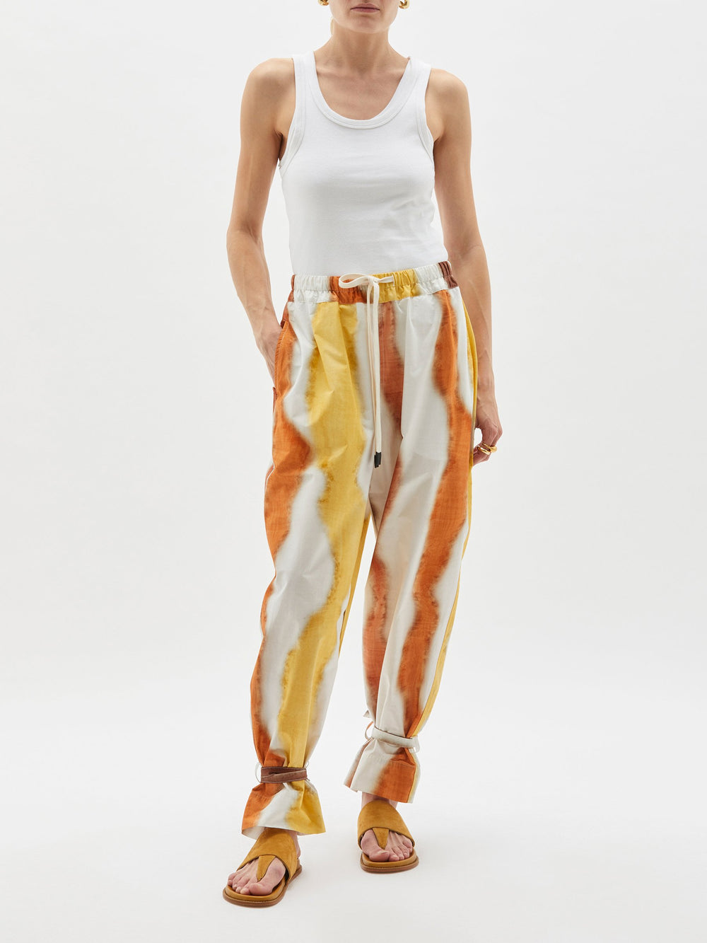 printed ombre voluminous pant