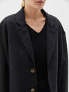 wool felt crombie coat