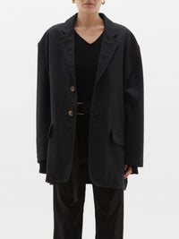 wool felt crombie coat