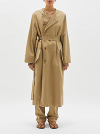 oversized cotton trench