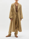 oversized cotton trench