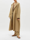 oversized cotton trench