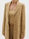 linen longerline jacket