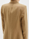 linen longerline jacket