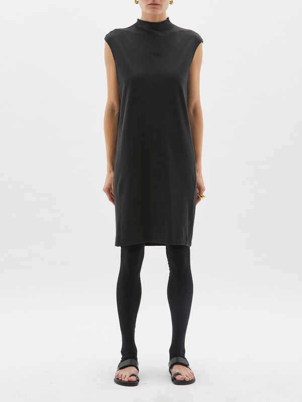 raised neck tank dress