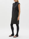 raised neck tank dress