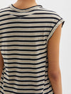 stripe fitted muscle tank