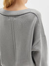 boxy v neck weekend knit