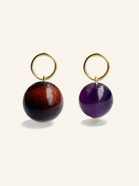 Assymetric Sphere Earrings