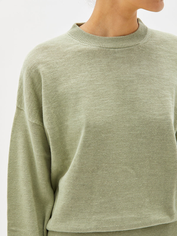 cotton linen oversized knit