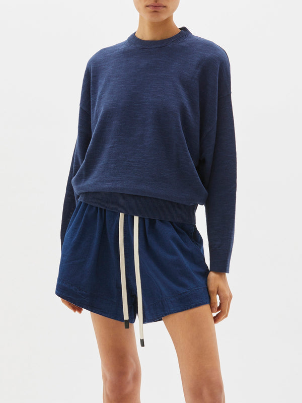 cotton linen oversized knit