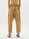 cotton poplin long rise pant