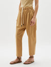 cotton poplin long rise pant