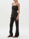 tie back linen jumpsuit