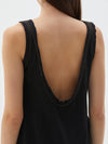 contrast scoop back tank dress