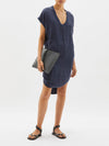 contrast t.shirt dress w tail