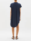 contrast t.shirt dress w tail