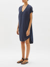 contrast t.shirt dress w tail