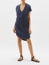 contrast t.shirt dress w tail