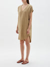 contrast t.shirt dress w tail