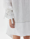 linen voluminous wrap slv dres