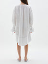 linen voluminous wrap slv dres