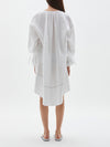 linen voluminous wrap slv dres