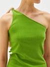 tie one shoulder rib tank