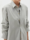 longerline cotton shirt