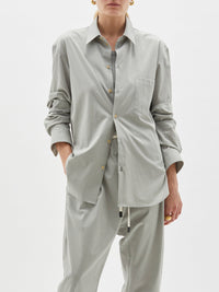 longerline cotton shirt