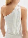 tie one shoulder rib tank